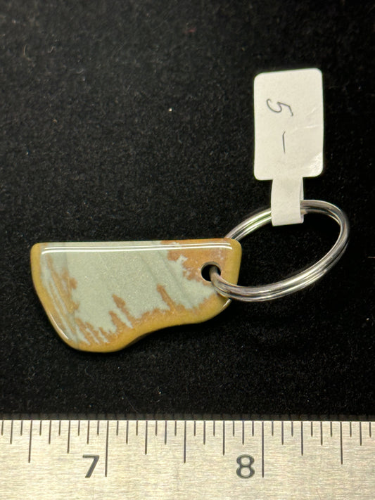 #0099 Owyhee Picture Jasper keychain