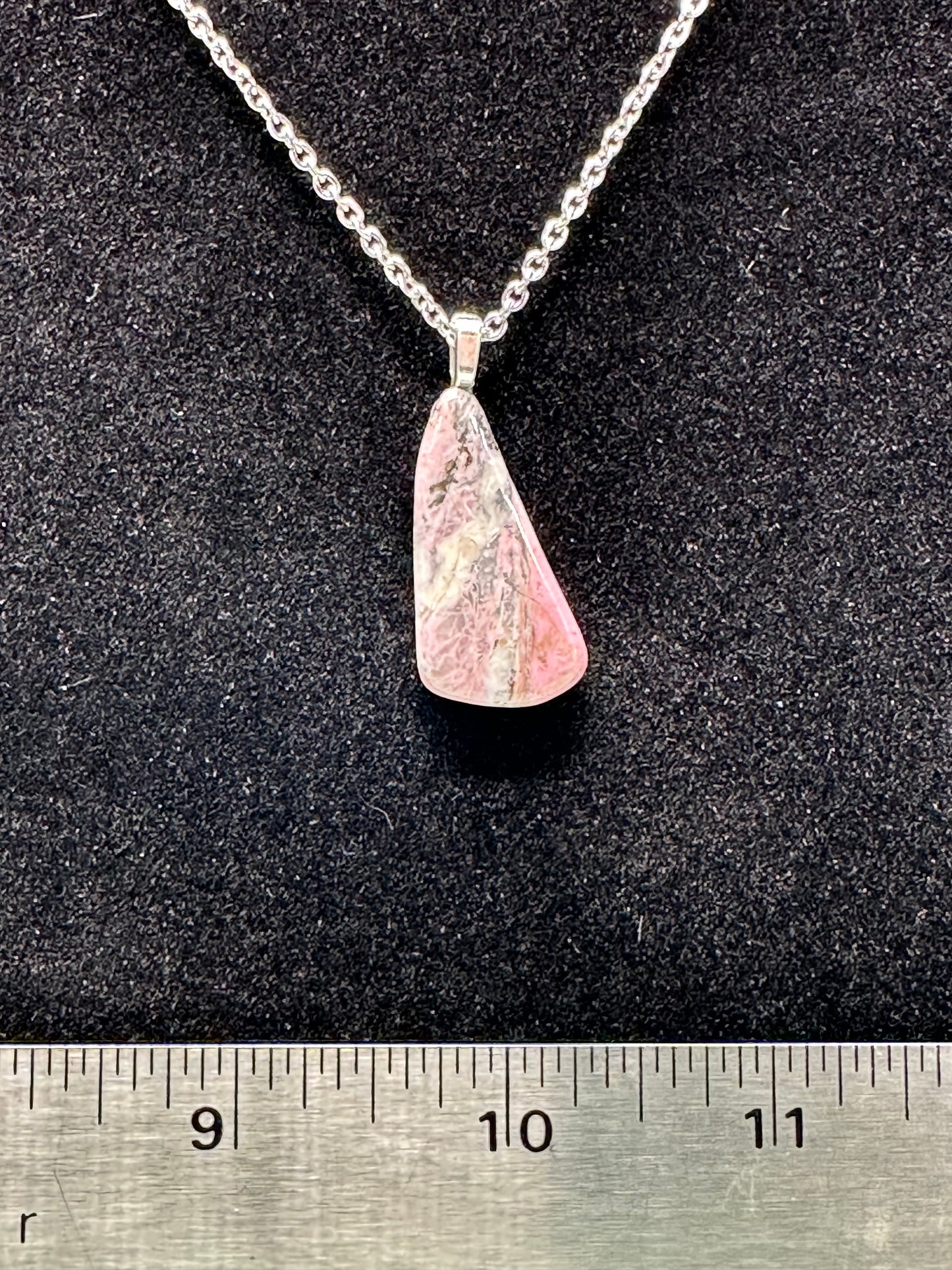 #0004 Rhodonite chain necklace