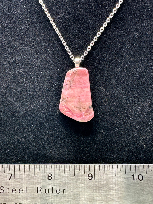 #0020 Rhodonite chain necklace