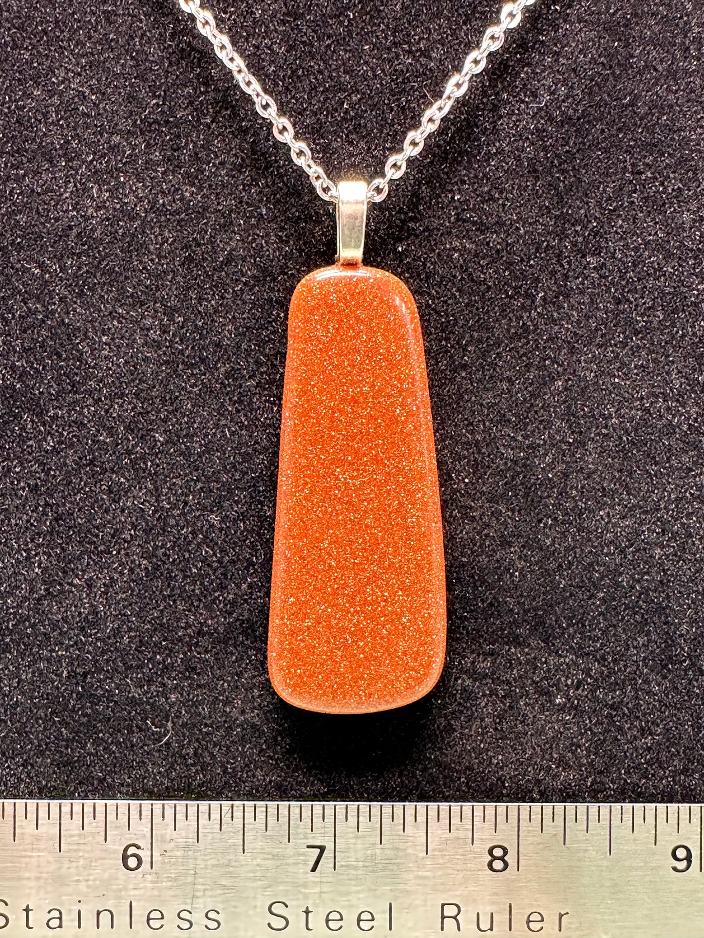 #0033 goldstone chain necklace