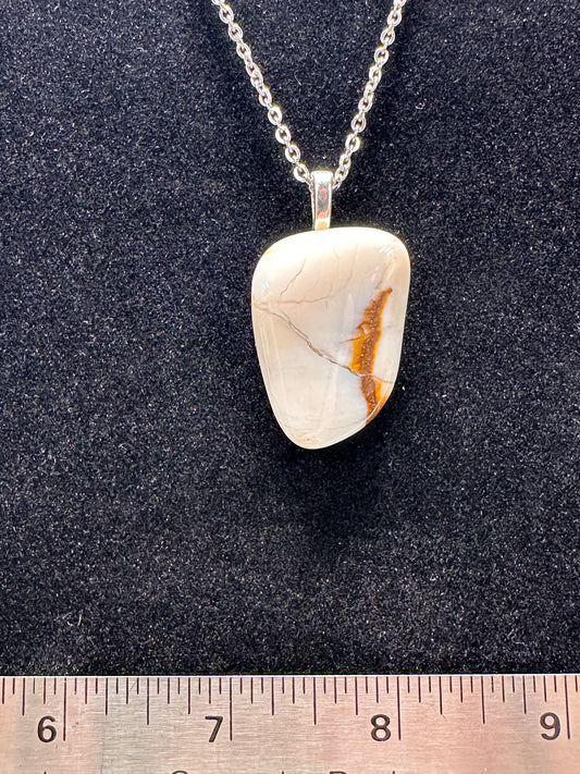 #0050 Petrified Wood necklace