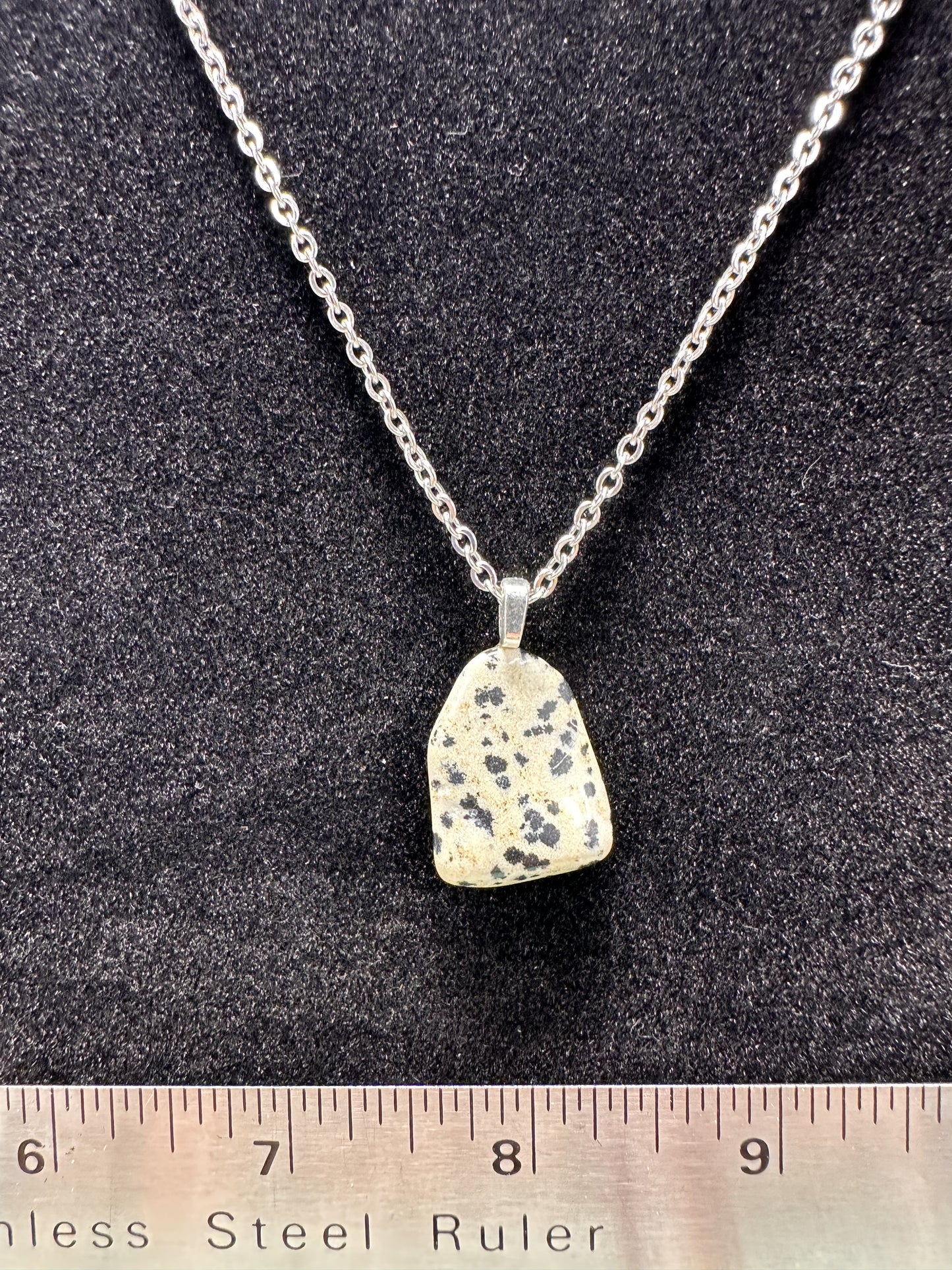 #0061 Dalmatian Jasper necklace