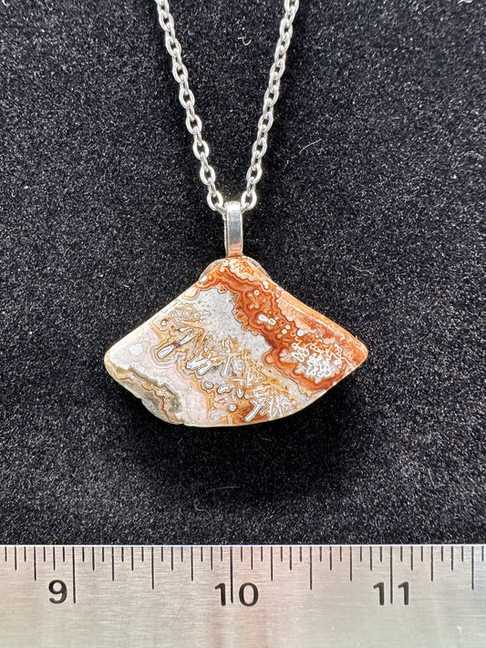 #0074 Crazy Lace Agate necklace